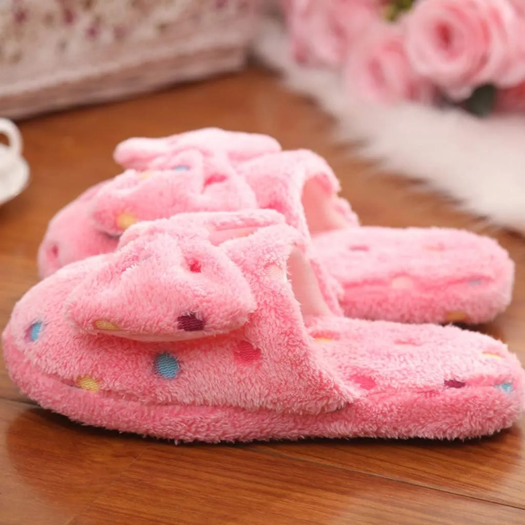 Slippers for Women Indoor Comfy Warm Plush Slip-On House Slipper Indoor and Outdoor Men Fluffy Cute Slippers