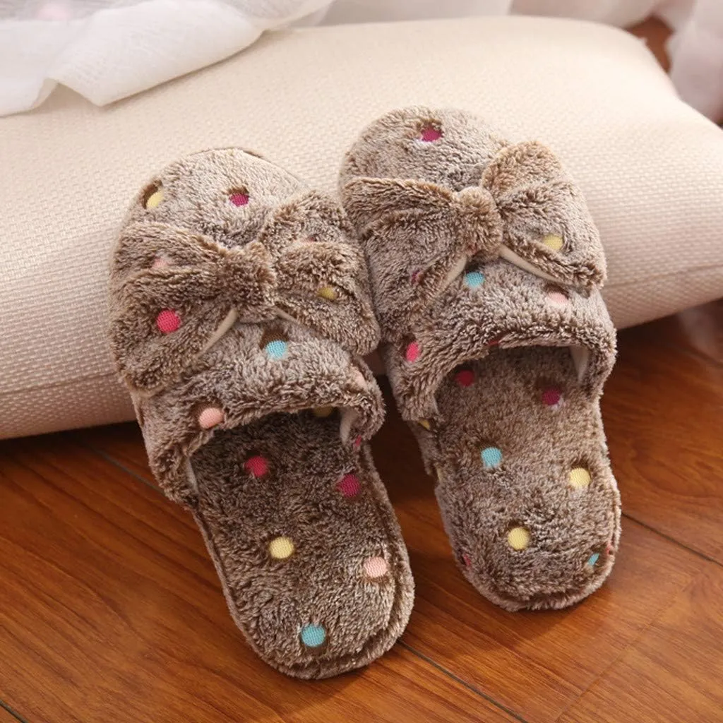 Slippers for Women Indoor Comfy Warm Plush Slip-On House Slipper Indoor and Outdoor Men Fluffy Cute Slippers