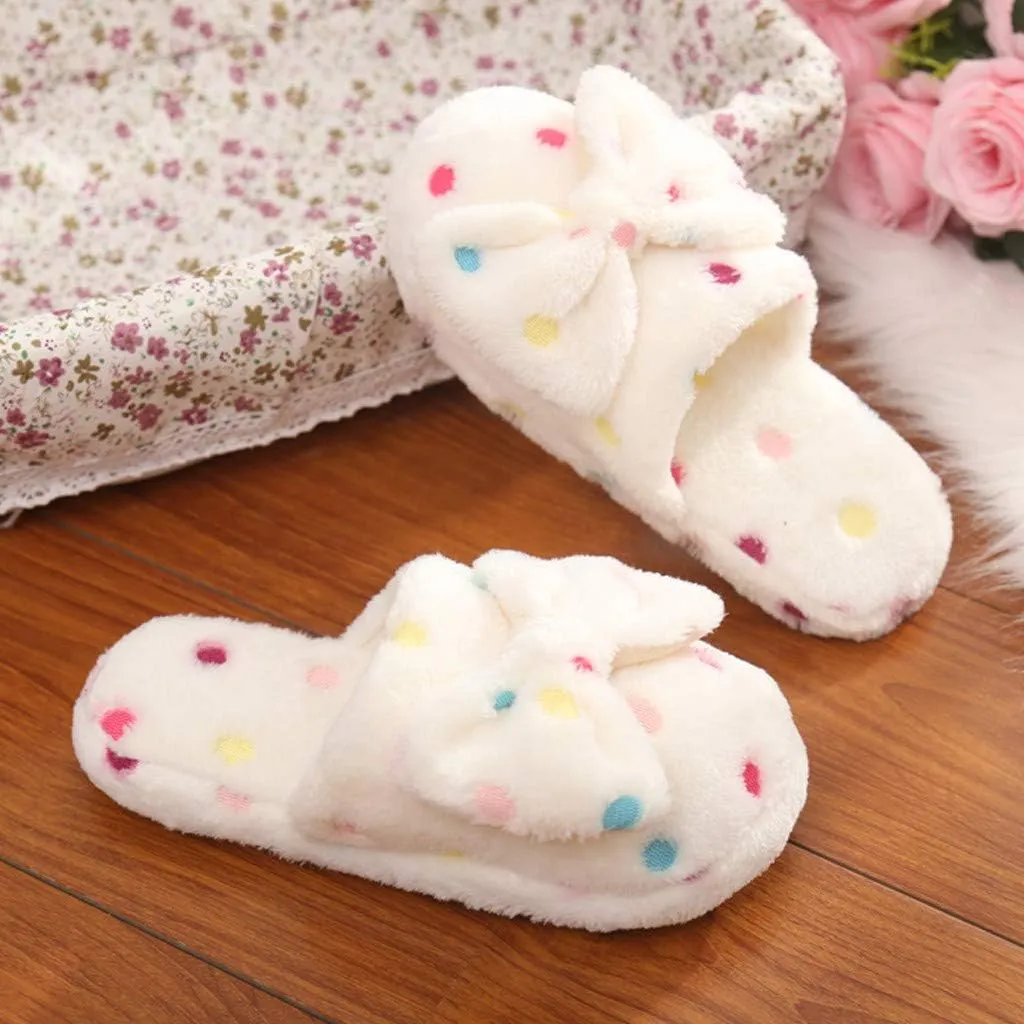 Slippers for Women Indoor Comfy Warm Plush Slip-On House Slipper Indoor and Outdoor Men Fluffy Cute Slippers