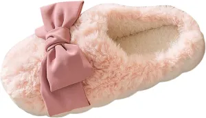 Slippers for Women Slip on Faux Fur Shoes Warm Winter Fluffy Comfy Slippers Fluffy Slide Sandals Indoor House Shoes