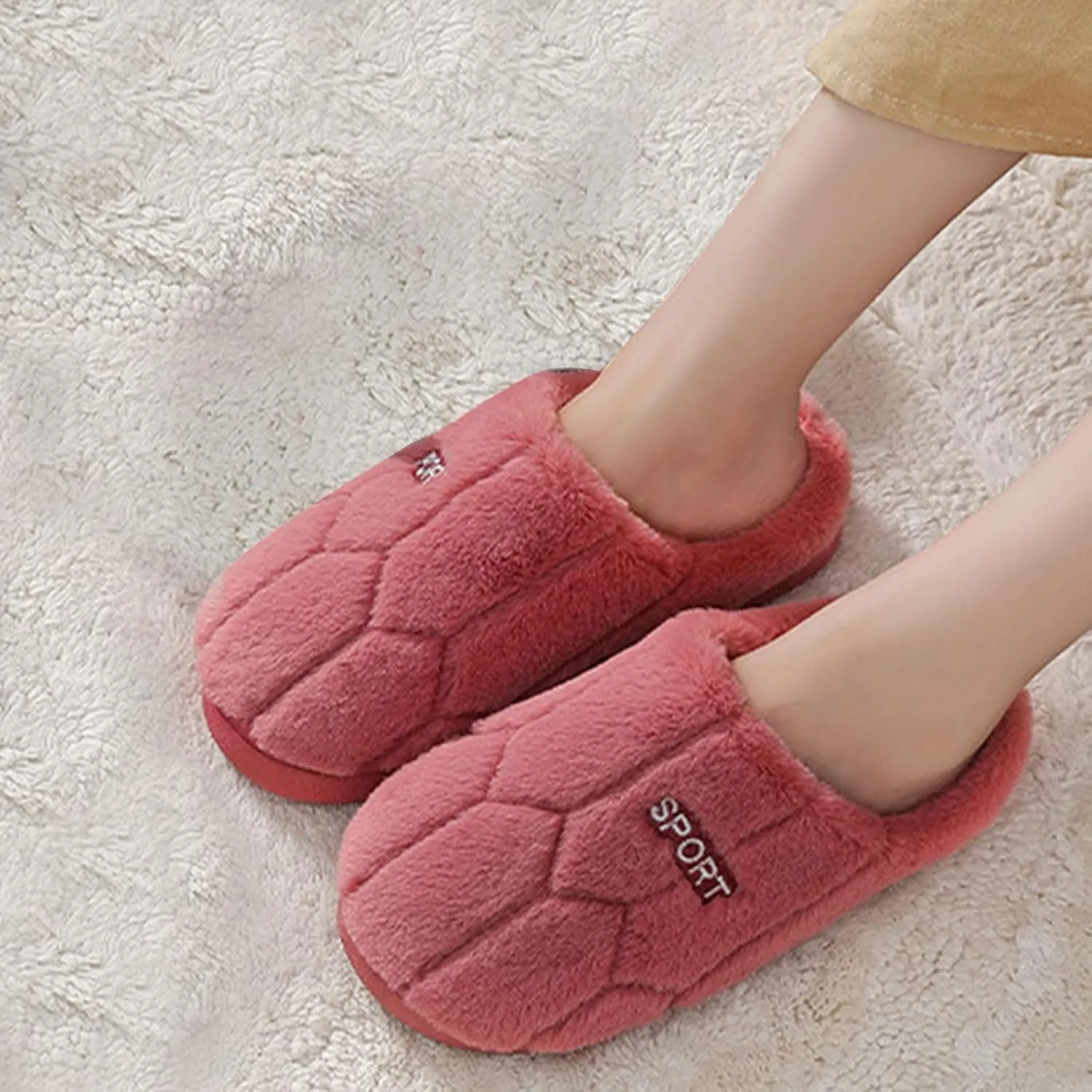 Slippers for Women, Womens Cute Fuzzy Slippers Soft Orthopedic Slippers Memory Foam House Slippers Indoor and Outdoor