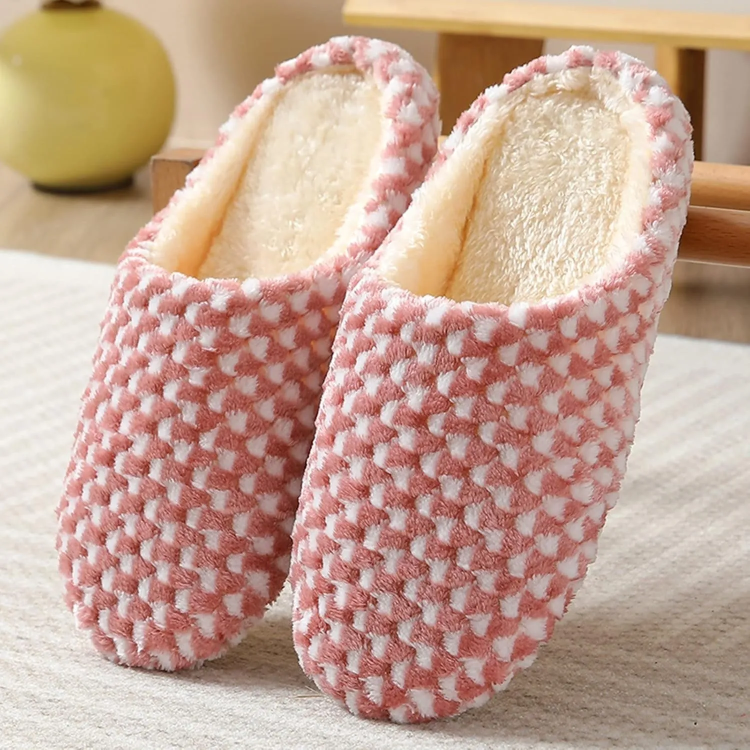 Slippers for Women, Women's House Slippers Warm Cozy Lightweight Bedroom Slippers Memory Foam Fuzzy Slippers Indoor