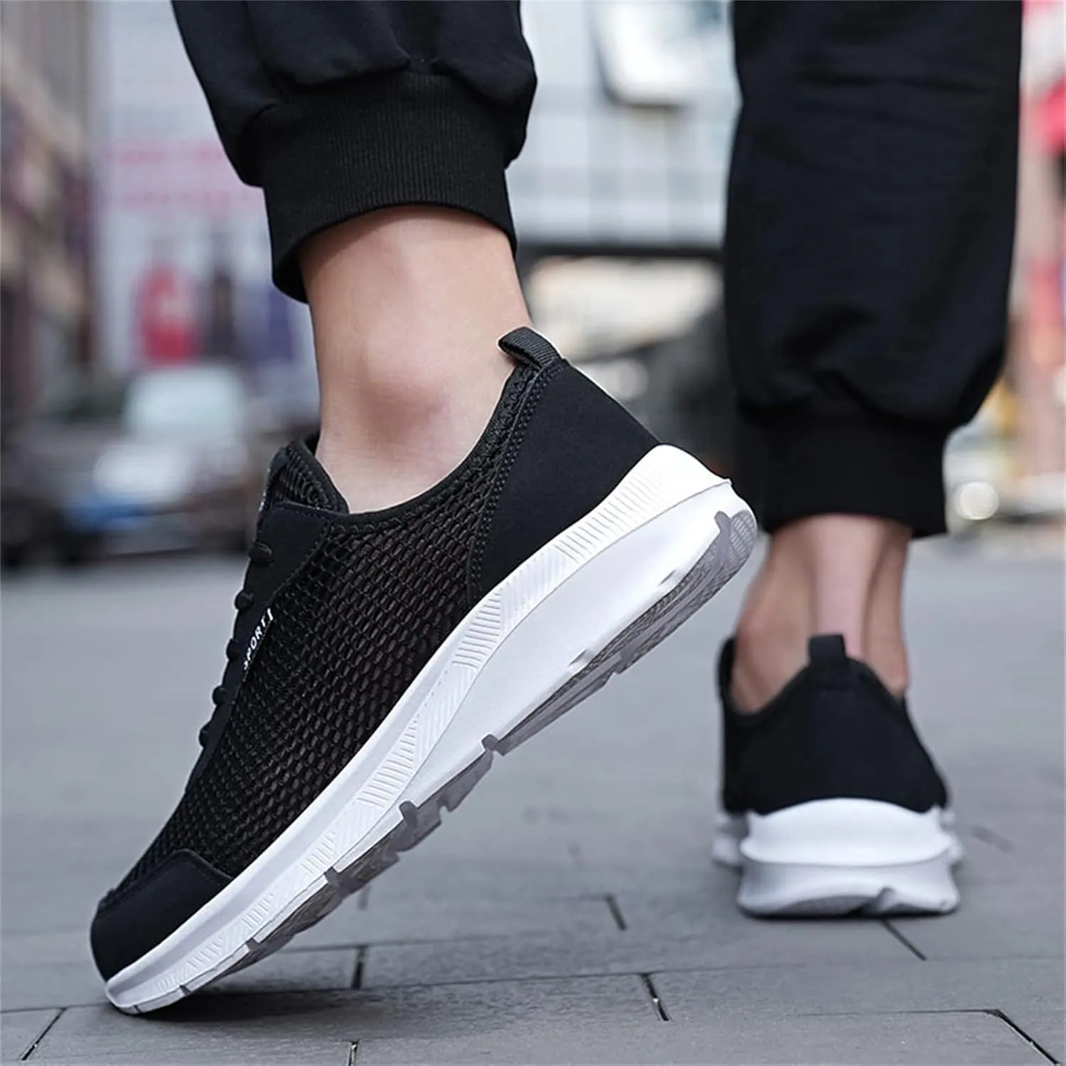 Sneakers for Men Work Shoes Lightweight Comfortable Sneakers Slip-Resistant Composite Toe Shoes