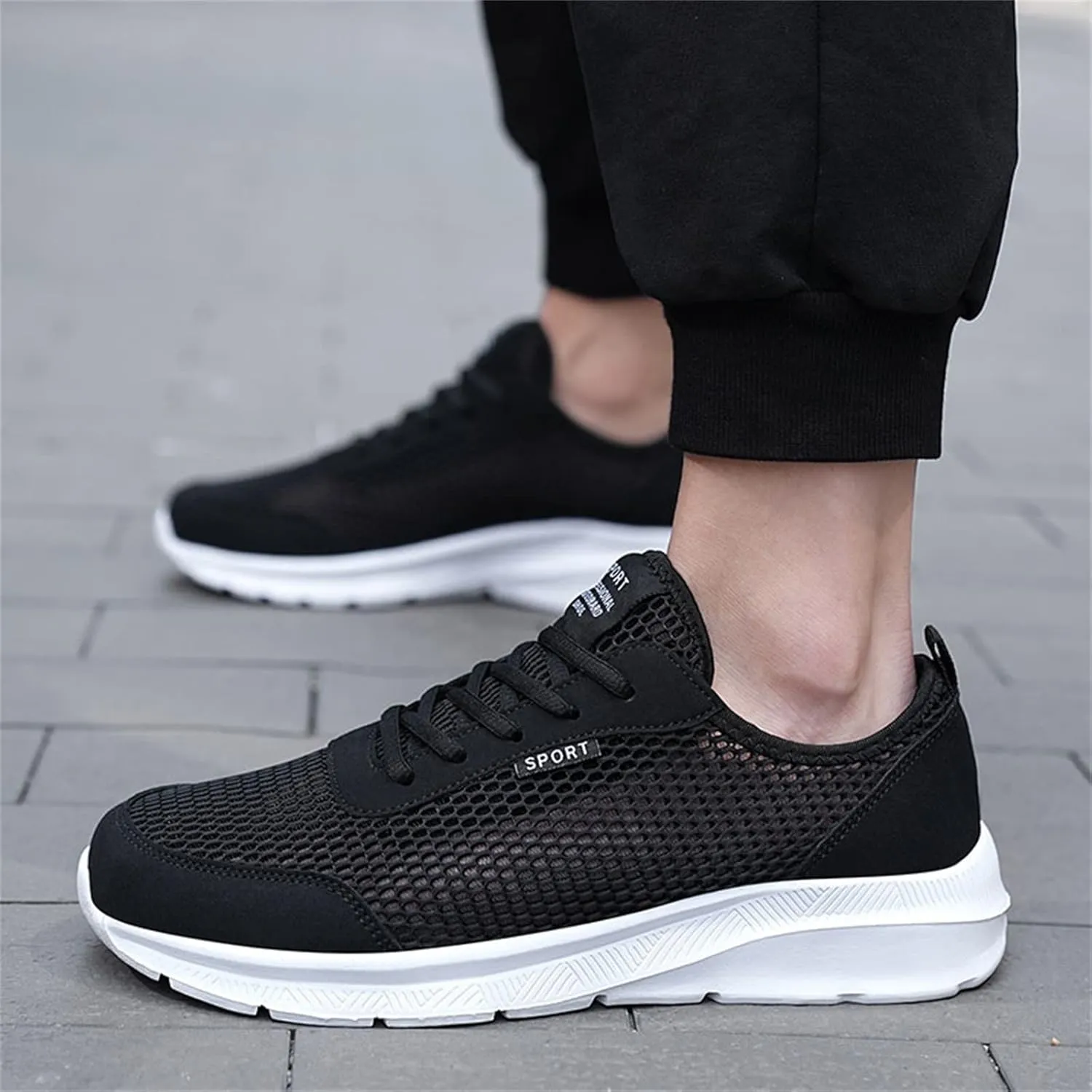 Sneakers for Men Work Shoes Lightweight Comfortable Sneakers Slip-Resistant Composite Toe Shoes