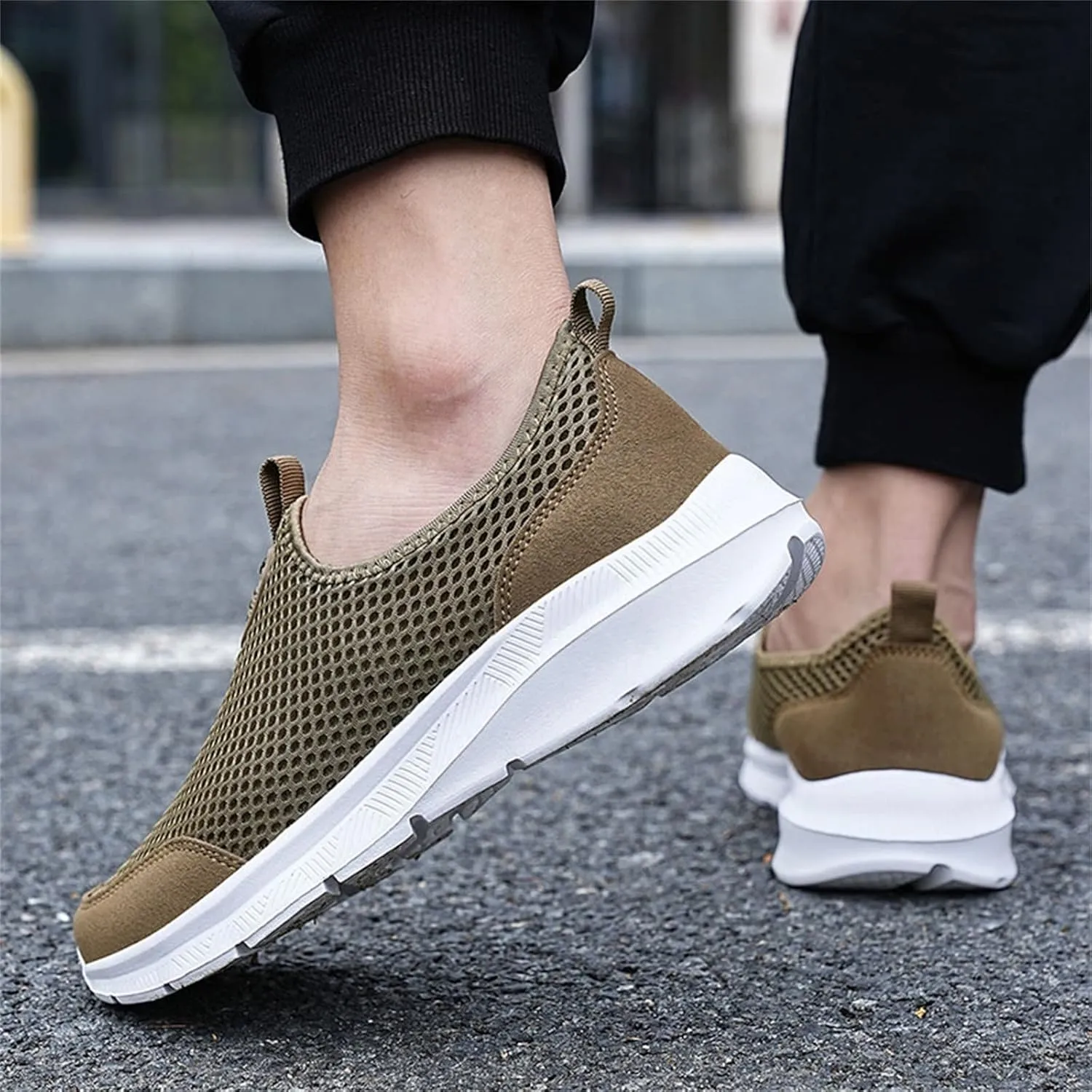 Sneakers for Men Work Shoes Lightweight Comfortable Sneakers Slip-Resistant Composite Toe Shoes