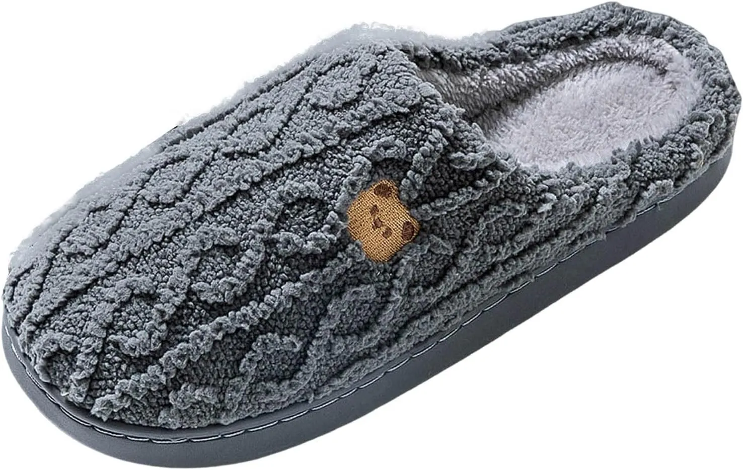 Soft Bear Pattern Plush Slippers Super Cute & Insulated Effortless Slip On For Cozy Indoor Outdoor Slipper Boots