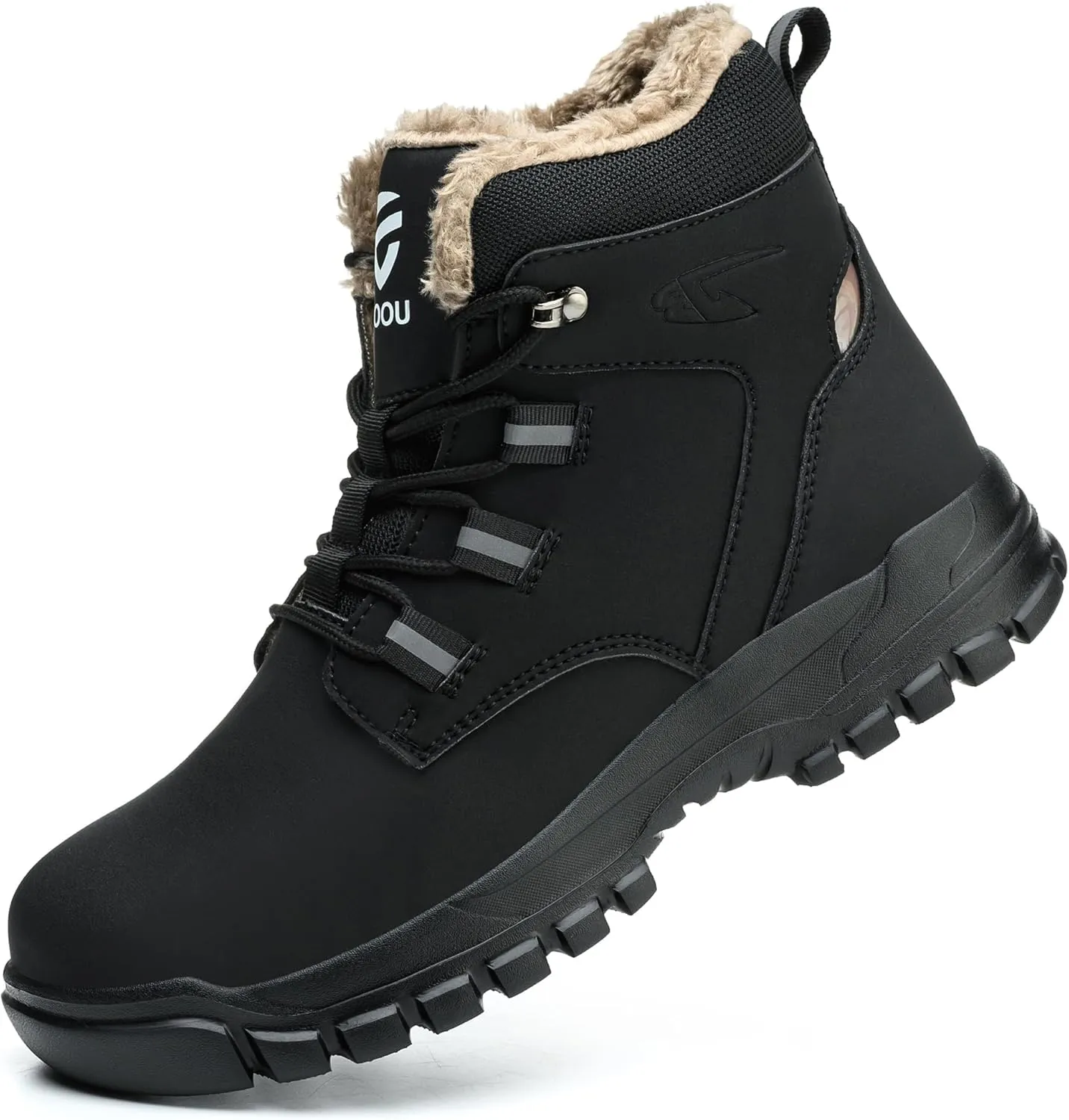 Steel Toe Work Boots for Men Women Slip Resistant Puncture-Resistant Lightweight Safety Shoes Industrial & Construction Work Boots