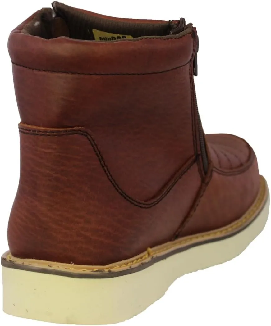 Texas Legacy Mens 300RA Chedron Work Boots Leather Slip Resistant Zipper Soft Toe