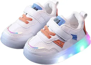 Toddler Baby Boys Glitter Sneakers Flat Strap Ankle Sequins Cute Sport Shoes Infant Newborn Girls First Walking Sneakers