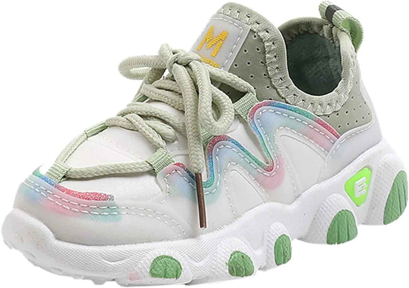 Toddler Boys Girls Sneakers Kids Water Proof Leather Shoes Lightweight Anti-Slip Tennis Walking Sock Shoes