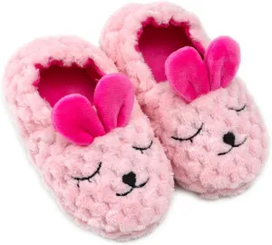 Toddler Girls Slippers Pink House Shoes Anti Slip Memory Foam Slippers for Girls