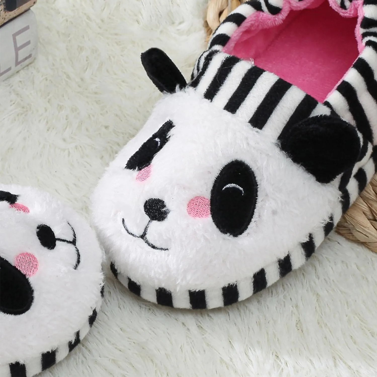 Toddler Girls Slippers Pink House Shoes Anti Slip Memory Foam Slippers for Girls