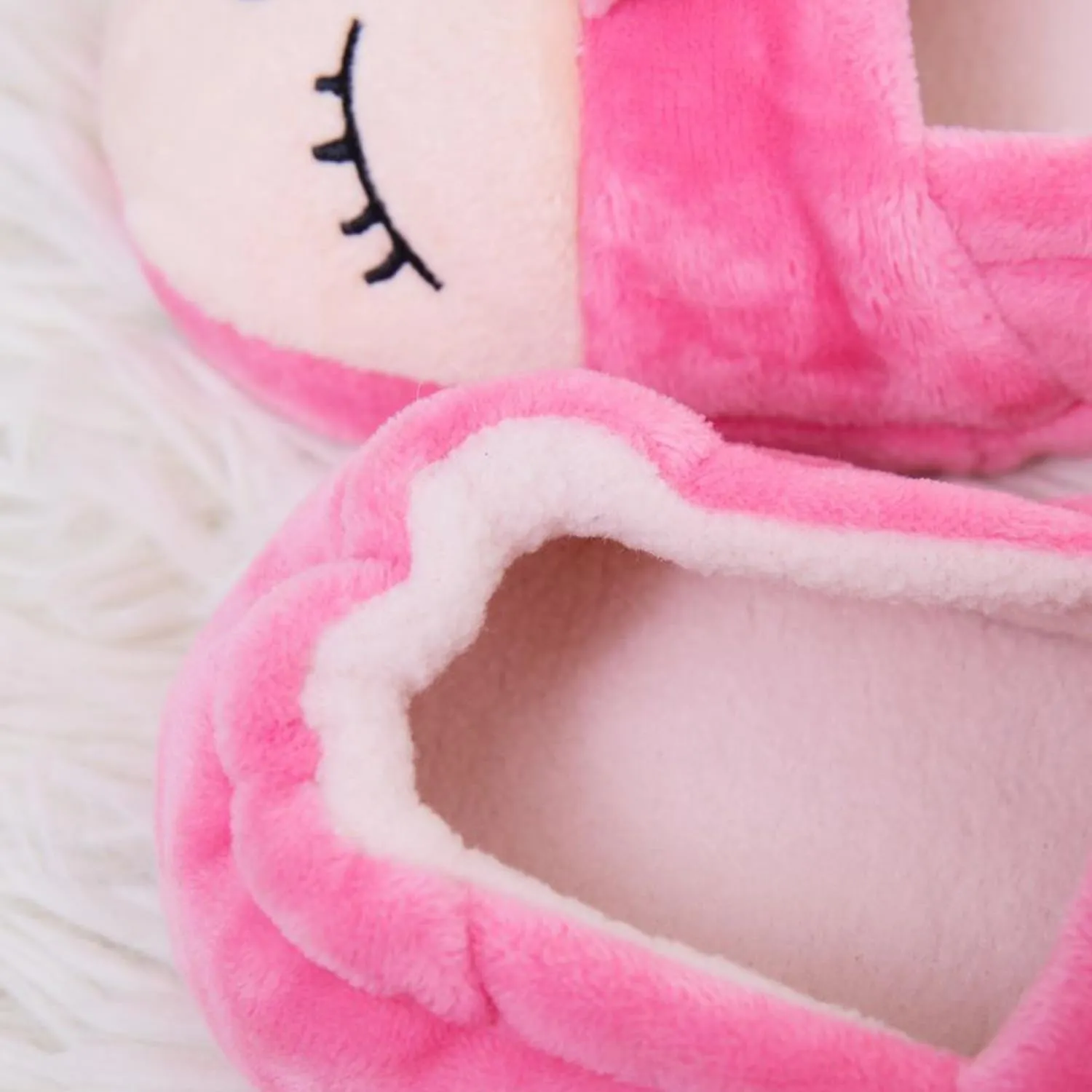 Toddler Girls Slippers Pink House Shoes Anti Slip Memory Foam Slippers for Girls