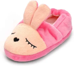 Toddler Girls Slippers Pink House Shoes Anti Slip Memory Foam Slippers for Girls