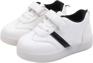 Toddler Infant Strap Shoes Lightweight Board Rubber Sole Shoes Children Boys Girls Solid Color Adjustable Flats Sneakers