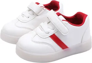 Toddler Infant Strap Shoes Lightweight Board Rubber Sole Shoes Children Boys Girls Solid Color Adjustable Flats Sneakers