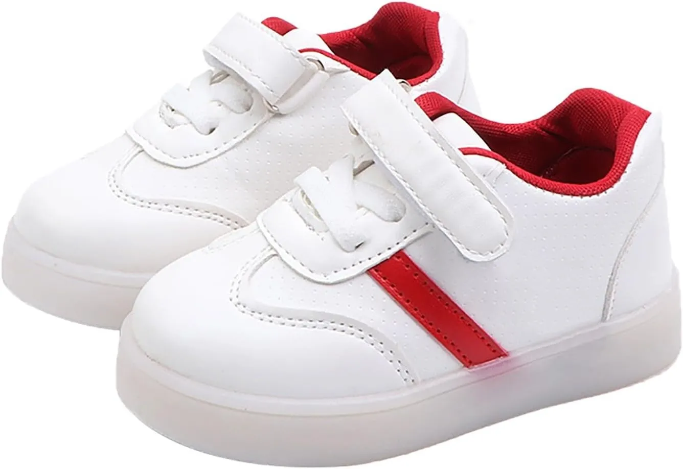 Toddler Infant Strap Shoes Lightweight Board Rubber Sole Shoes Children Boys Girls Solid Color Adjustable Flats Sneakers