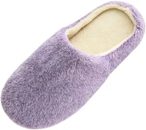 Unisex Slippers for Women Men Fuzzy Fluffy Slippers Soft Plush Scuff Slippers Warm Bedroom Slipper Slip On House Shoes