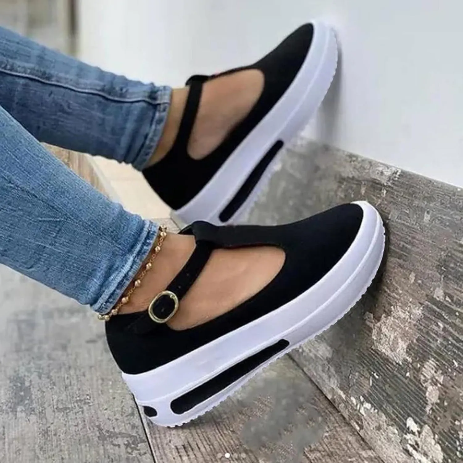 Wedge Sandals for Women Double Buckle Strap Peep Toe Platform Heels with Cushioned Footbed for Wedding Guest Outfits Orthopedic Sandal Beach Dressy Flip Flops for Wide Toe 2025 Spring