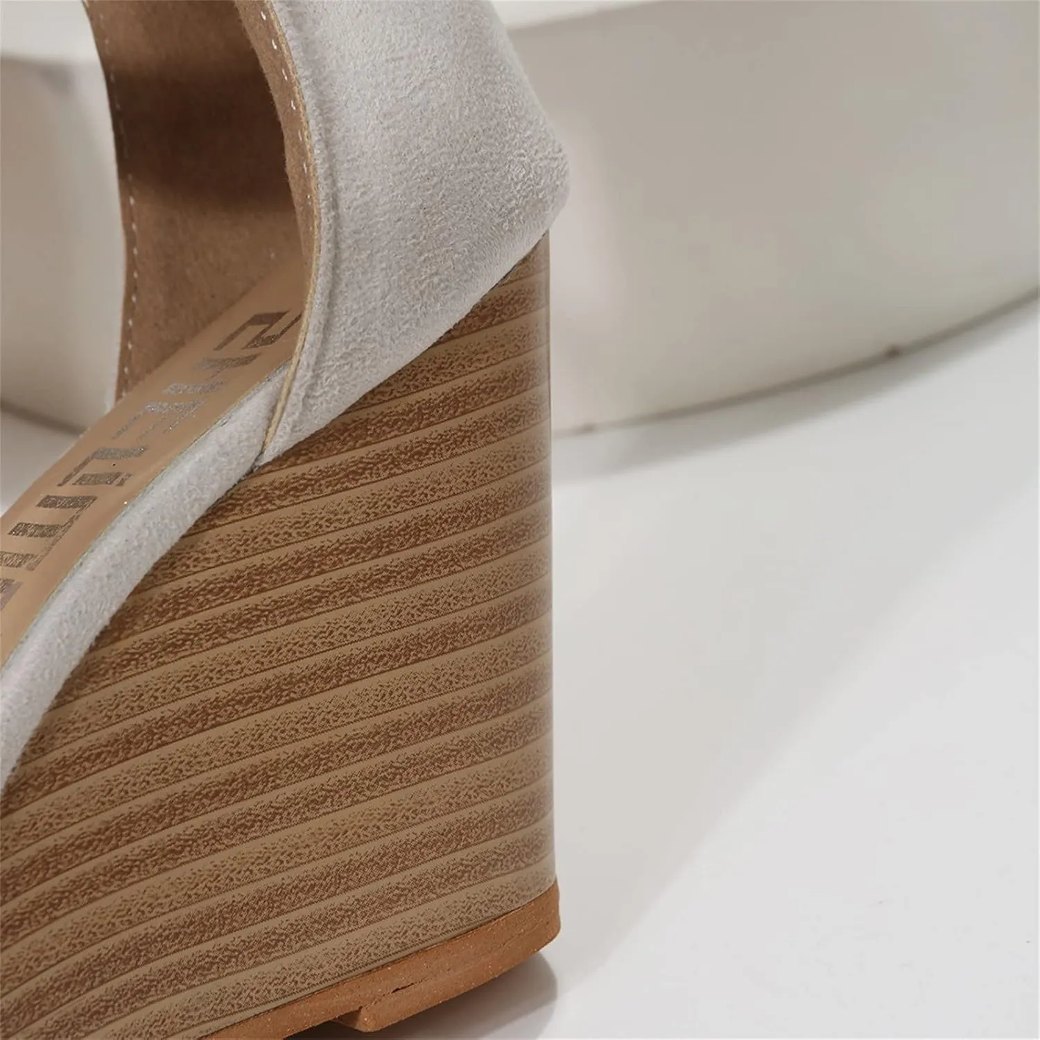 Wedge Sandals for Women, Summer Fashion Closed Toe Wedge Sandals Women Buckle Strap Pointed Toe High Heel Sandals