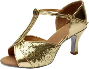 Women Chunky Heel Sandals Open Toe Strappy Ankle Strap Square Toe Comfortable Shoes