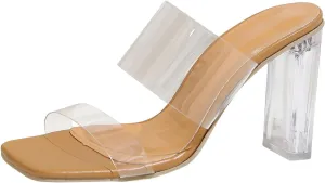 Women Low Wedge Sandals Summer Dressy Comfortable Open Toe Elastic Ankle Strap Casual Block Heel