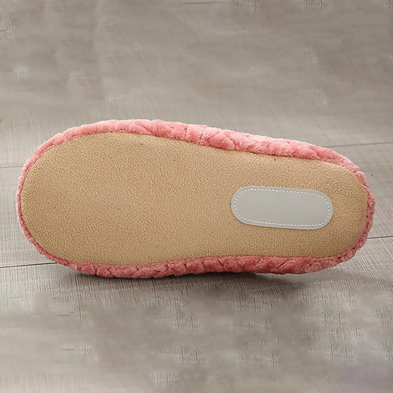 Women's Fuzzy Slip-On Slippers Warm Cozy Soft Memory Foam Cozy Slippers for Women Indoor Outdoor Soles