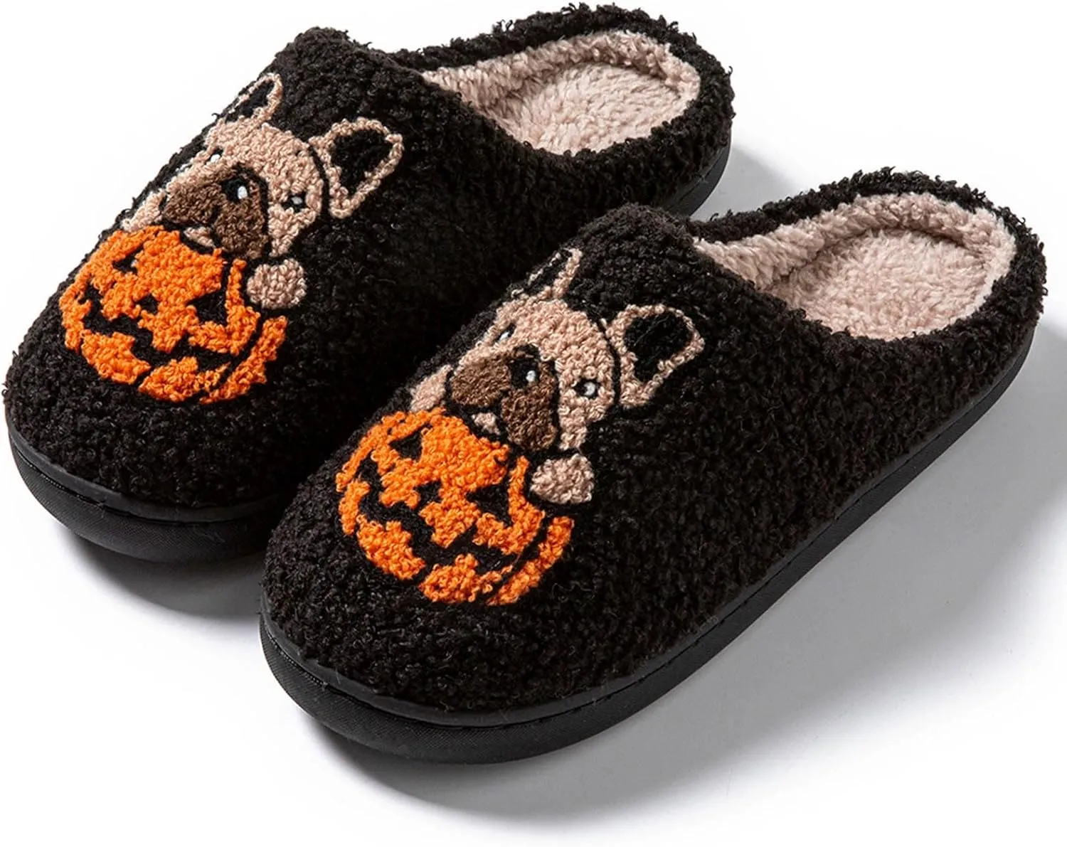 Women's Fuzzy Slippers Band Memory Foam Slippers Open Toe Shearling Indoor/Outdoor Women's Fuzzy Slippers Pom