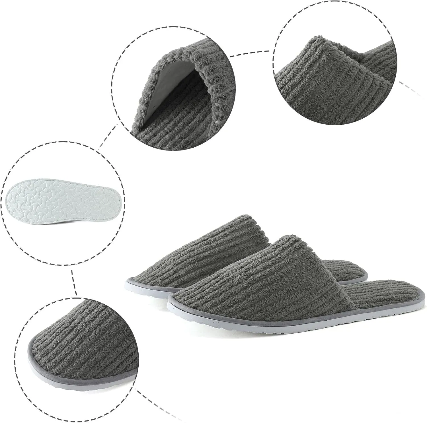 Women's Fuzzy Slippers House Slippers Cartoon Home Cotton Slippers Slip-On Cozy Indoor Outdoor Anti-Skid Slippers