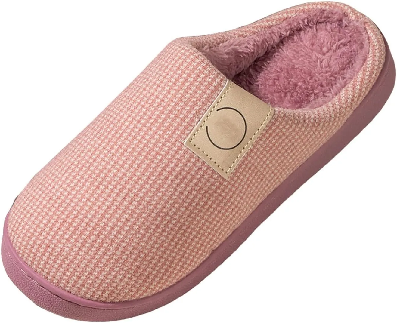 Women's House Slippers Indoor & Outdoor, Fuzzy, Grey, Size 9/10/11, Memory Foam Insole, Faux Fur Lining