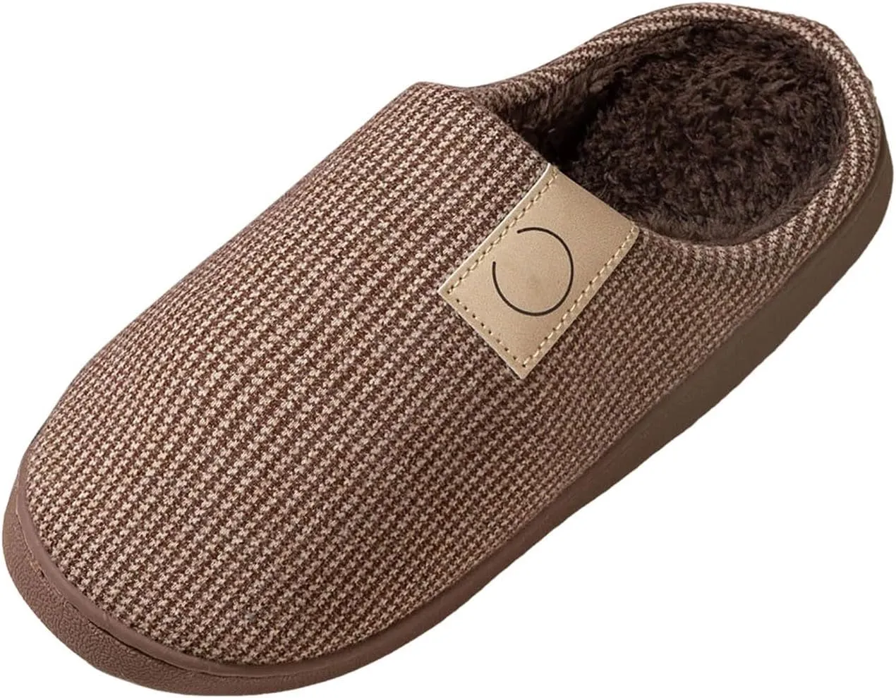 Women's House Slippers Indoor & Outdoor, Fuzzy, Grey, Size 9/10/11, Memory Foam Insole, Faux Fur Lining