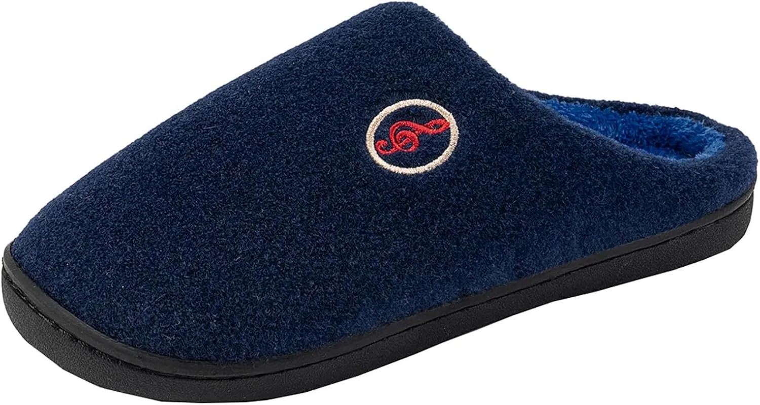 Women's Memory Foam Slippers Cozy Micro Suede Slippers Memory Foam Warm Slippers House Shoe with Anti-Skid Rubber Sole