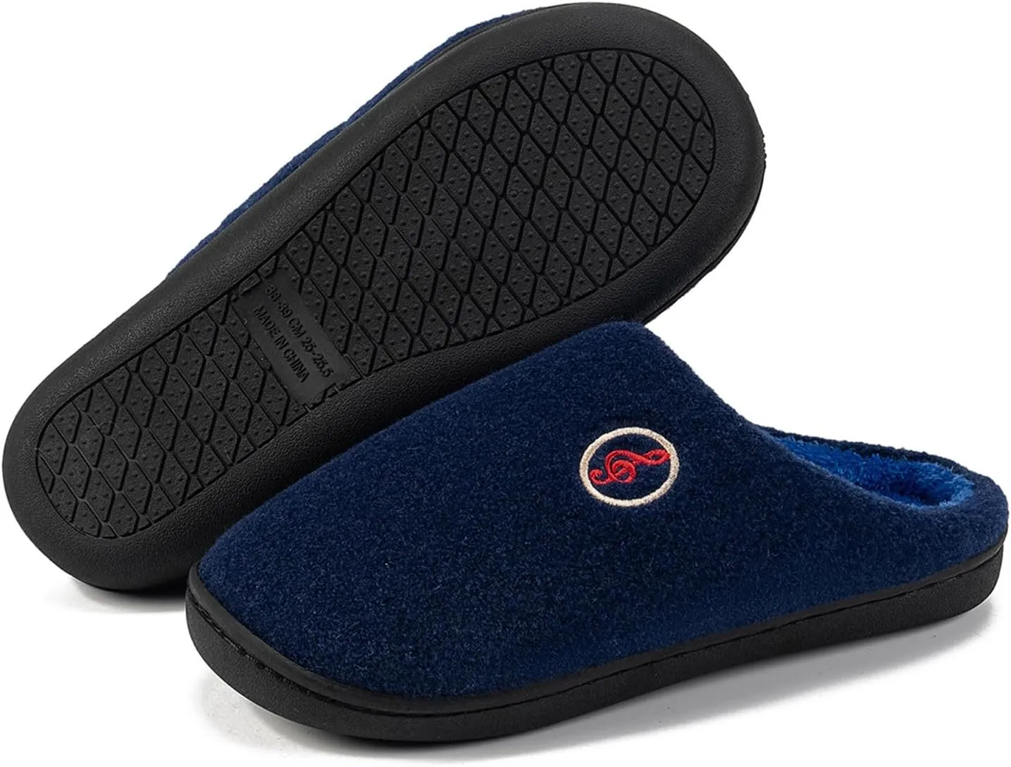 Women's Memory Foam Slippers Cozy Micro Suede Slippers Memory Foam Warm Slippers House Shoe with Anti-Skid Rubber Sole