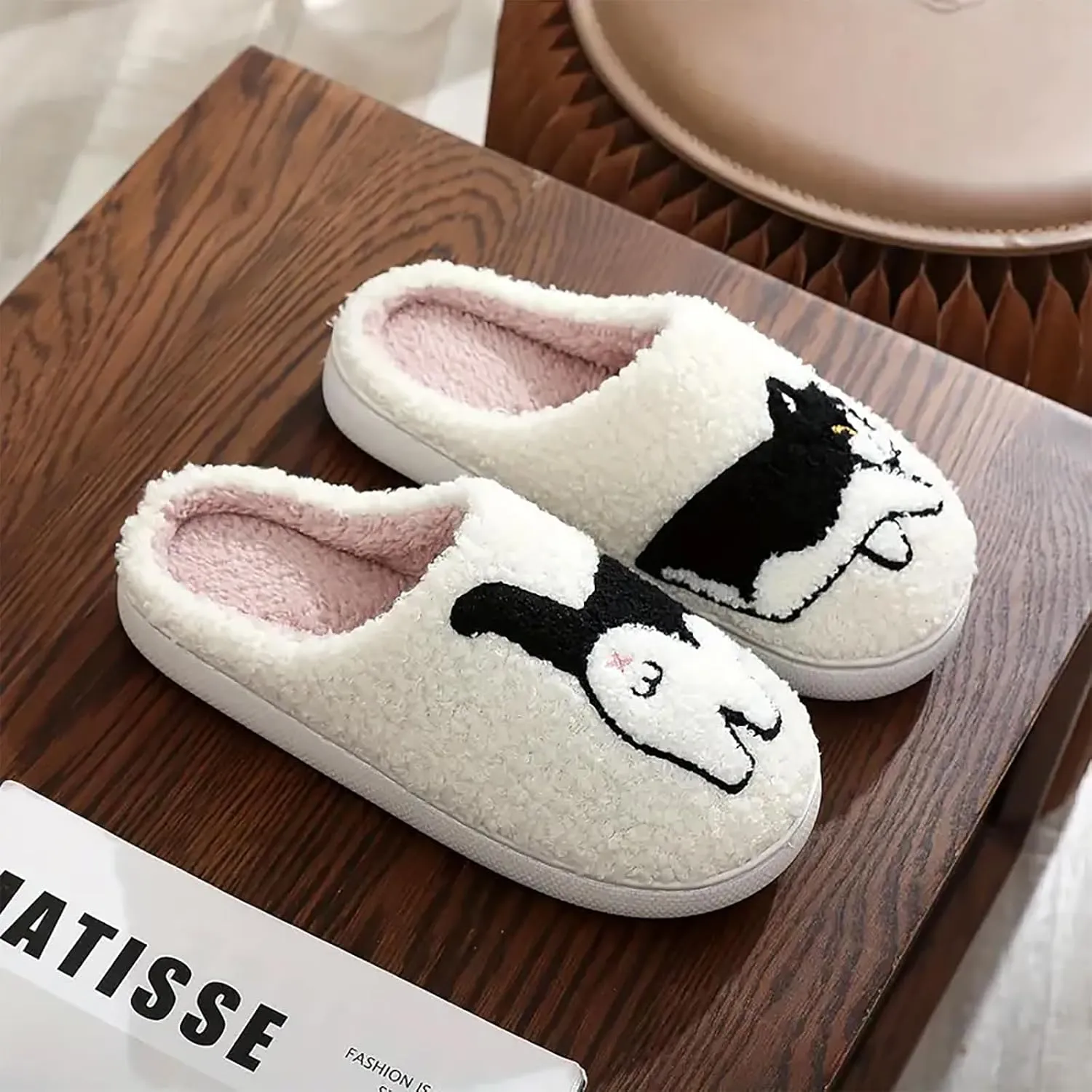 Women's Men's Cute Frog Slippers Fuzzy Memory Foam Kawaii Cartoon Animal Slippers Winter Warm Fluffy Shoes