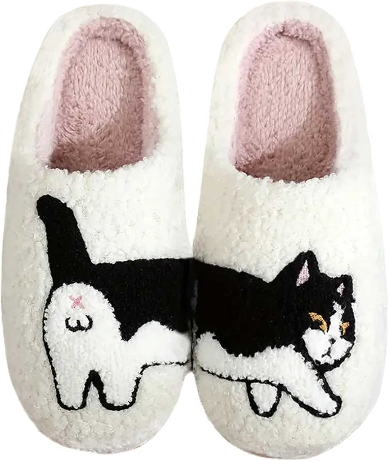 Women's Men's Cute Frog Slippers Fuzzy Memory Foam Kawaii Cartoon Animal Slippers Winter Warm Fluffy Shoes