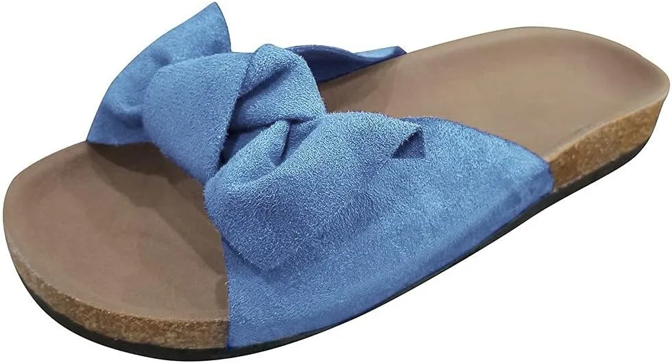 Women's Sandals Dressy, Sandals for Women Slides Sandals Bow Knot Espadrille Platform Sandals Slip On Sandals