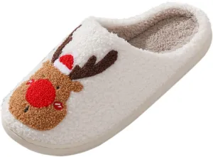 Women's Slippers Womens Fuzzy Memory Foam Slippers - Ankis Cross Band Cozy Plush Home Slippers Fluffy Furry Open Toe House Shoes Indoor Outdoor Slide Slipper nr1