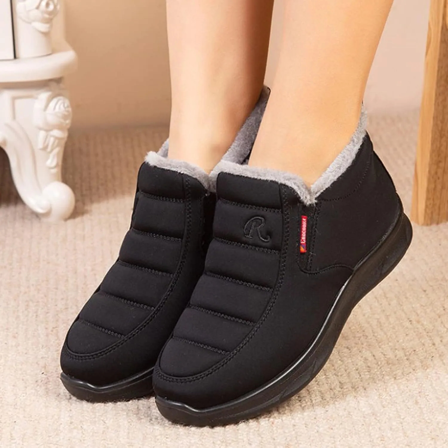 Women's Winter Boots Waterproof Boots Fleece Insulated Boots Platform Winter Work Boots for Women Womens Work Boots