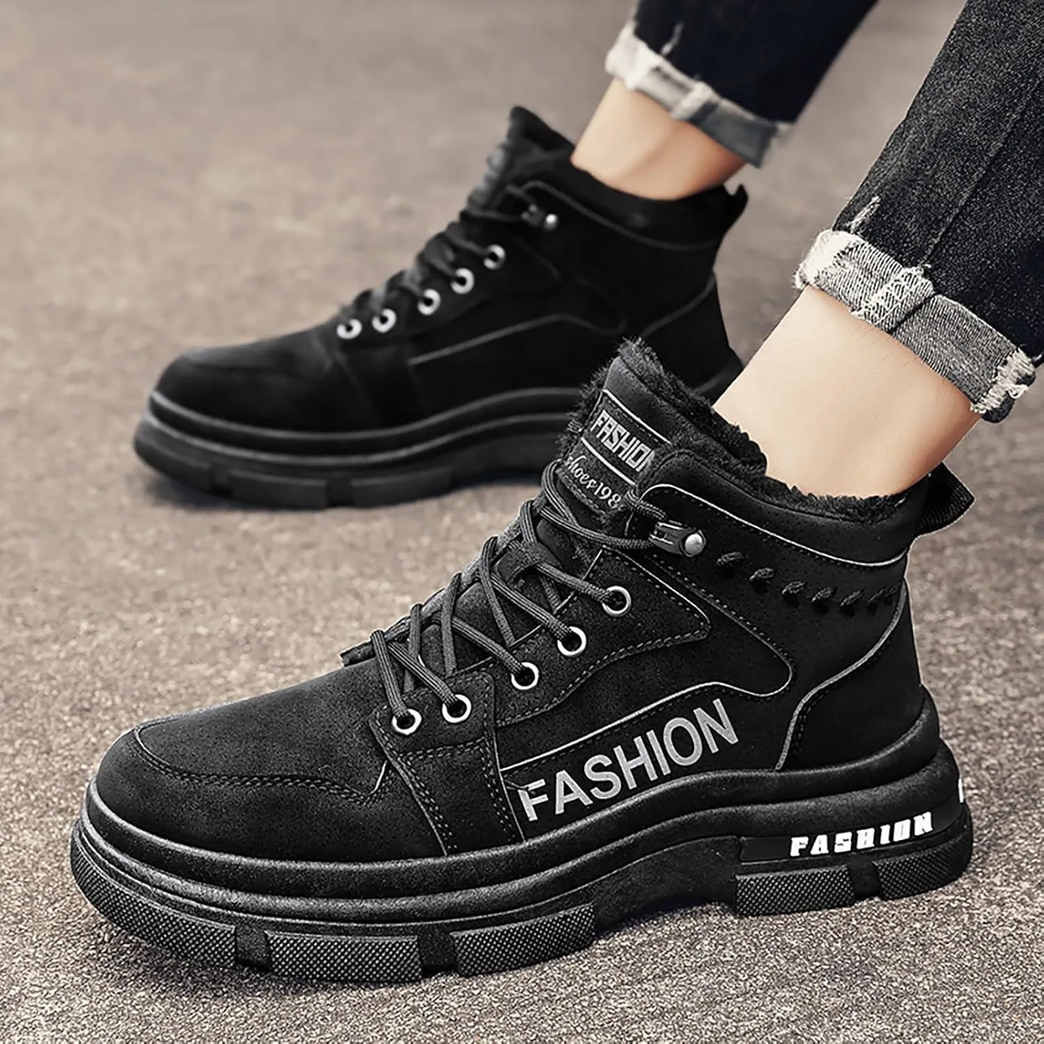 Work Boots for Men Slip On Hiking Sneakers Ankle Ladies Women's Safety Shoes Slip Resistant Waterproof Outdoor Work Botas Lightweight Hike Grounded Footwear