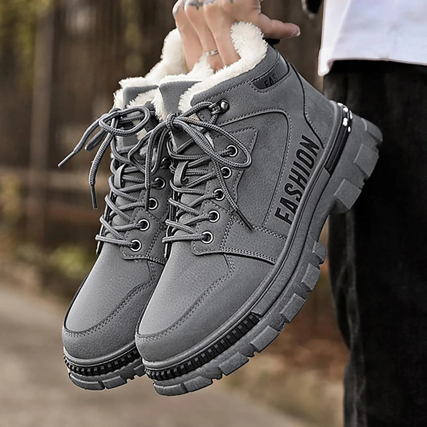 Work Boots for Men Steel Toe Hiking Sneakers Ankle Ladies Workout Shoes for Women Slip On Wide Outdoor Shoes Slip on Loafers Hike Grounded Footwear