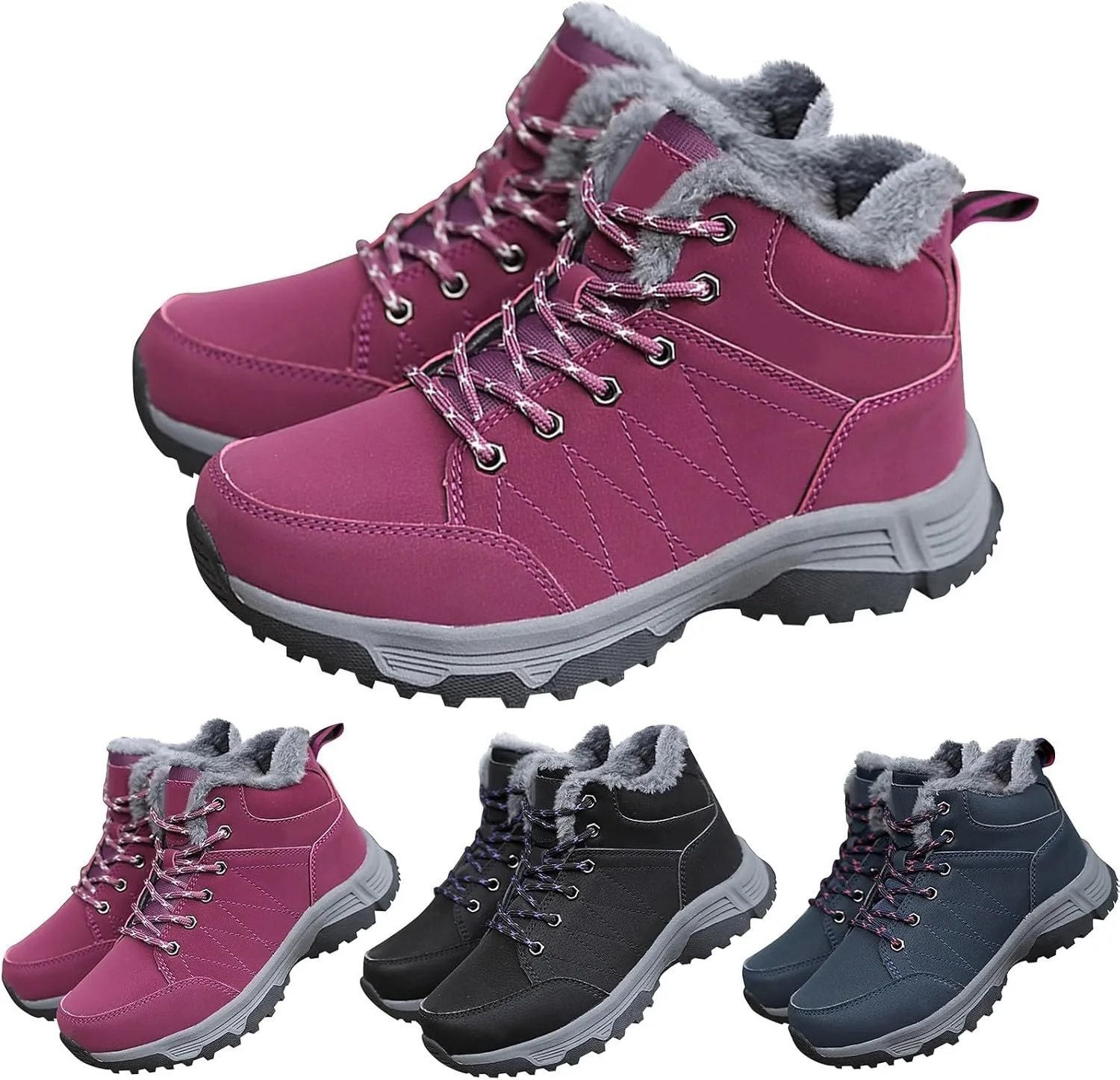 Work Boots for Men Steel Toe Hiking Sneakers Boot with Comfort Women Working Shoes Food Service Waterproof Platform Shoes Work Hike Grounded Footwear