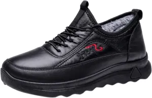 Work Boots for Men Steel Toe Hiking Sneakers Shoes Warm Fur Lined Women Working Shoes Insulated Non Slip Shoes Food Service Waterproof Hike Grounded Footwear