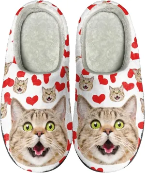 Xoenoiee Men Women Warm Fuzzy Slippers Bedroom Slippers House Shoes Anti Slip Winter Indoor Slippers