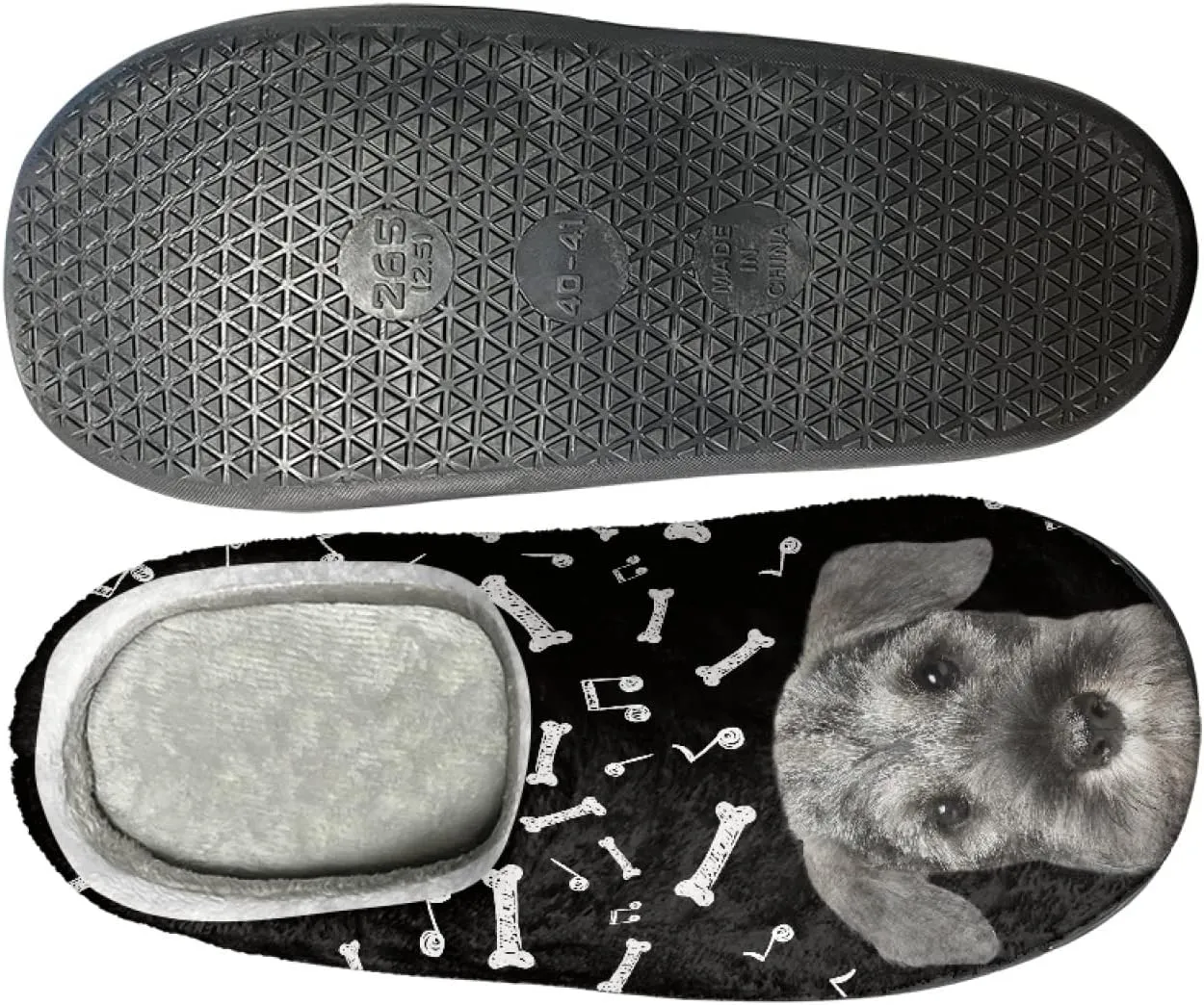 Xoenoiee Men Women Warm Fuzzy Slippers Bedroom Slippers House Shoes Anti Slip Winter Indoor Slippers