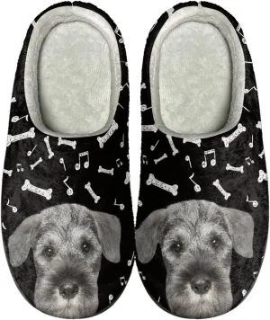 Xoenoiee Men Women Warm Fuzzy Slippers Bedroom Slippers House Shoes Anti Slip Winter Indoor Slippers