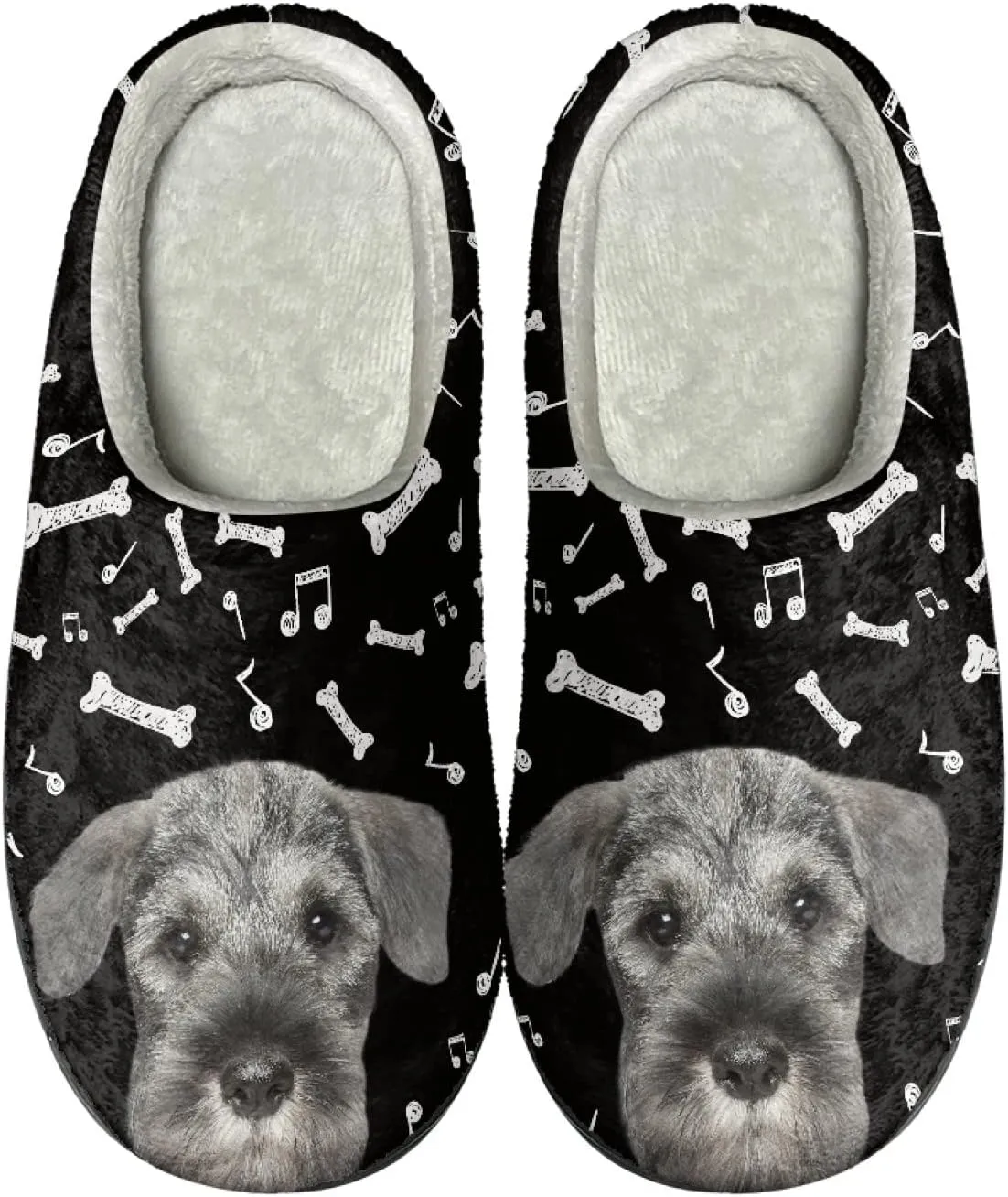 Xoenoiee Men Women Warm Fuzzy Slippers Bedroom Slippers House Shoes Anti Slip Winter Indoor Slippers